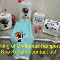 Thinking of Christmas hampers or Kris Kringle? contact us!