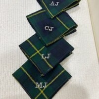Pocket Square with Initials